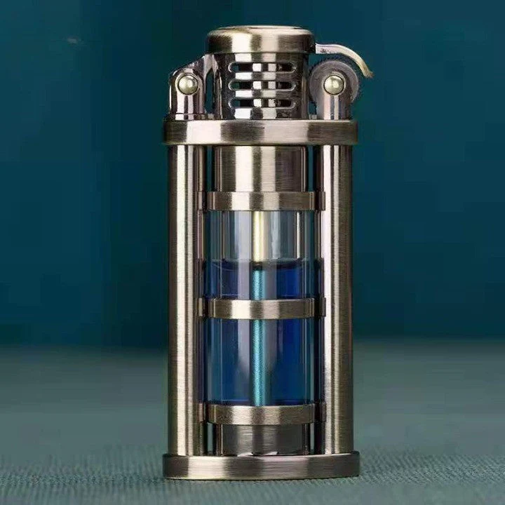Transparent Windproof Metal Kerosene Flame Fusion Lighter - Image 8