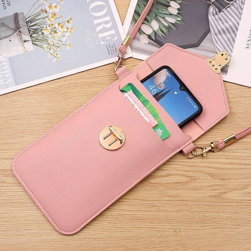 Transparent Women Wallet Shoulder Phone  Case - Image 3