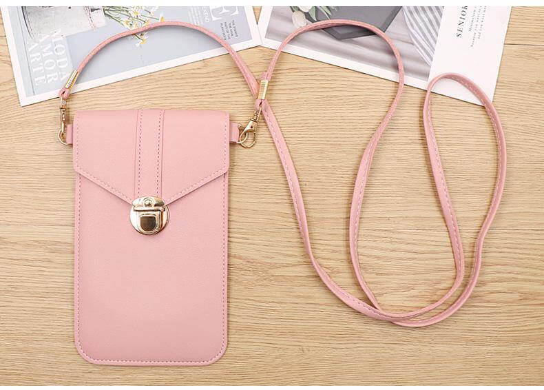 Transparent Women Wallet Shoulder Phone  Case - Image 4