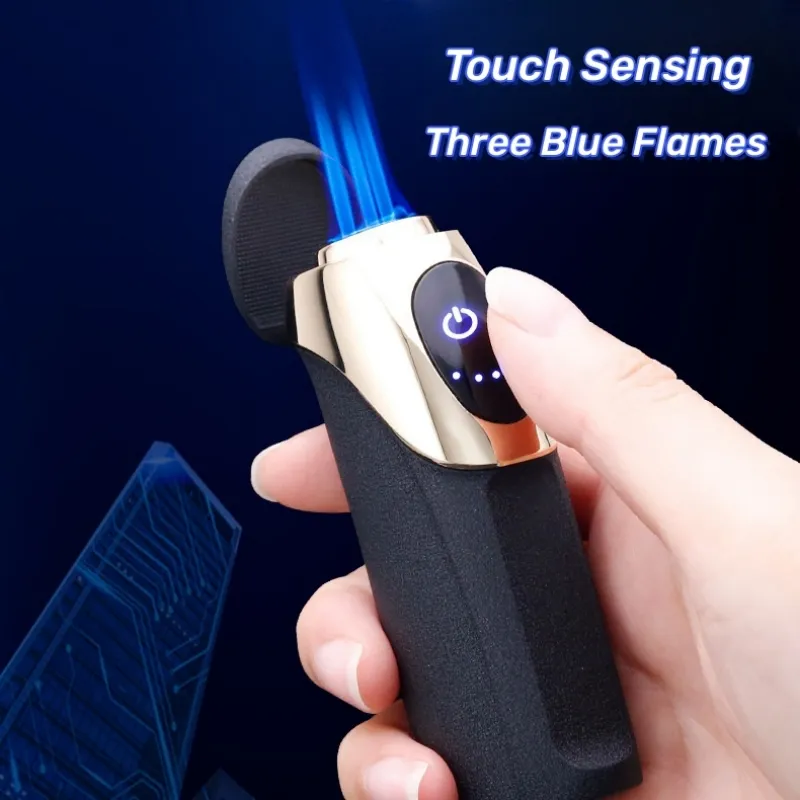 Tri Flame Touch Sense Electric Lighter - Image 2