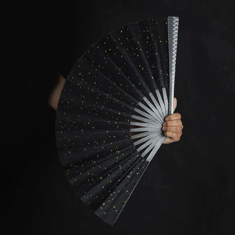 Tungsten Steel Alloy Self-Defense Folding Hand Fan - Image 2
