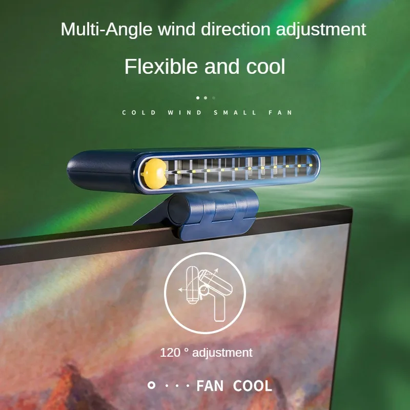 Turbo Strong Airflow Screen Hanging Cooling Fan - Image 3
