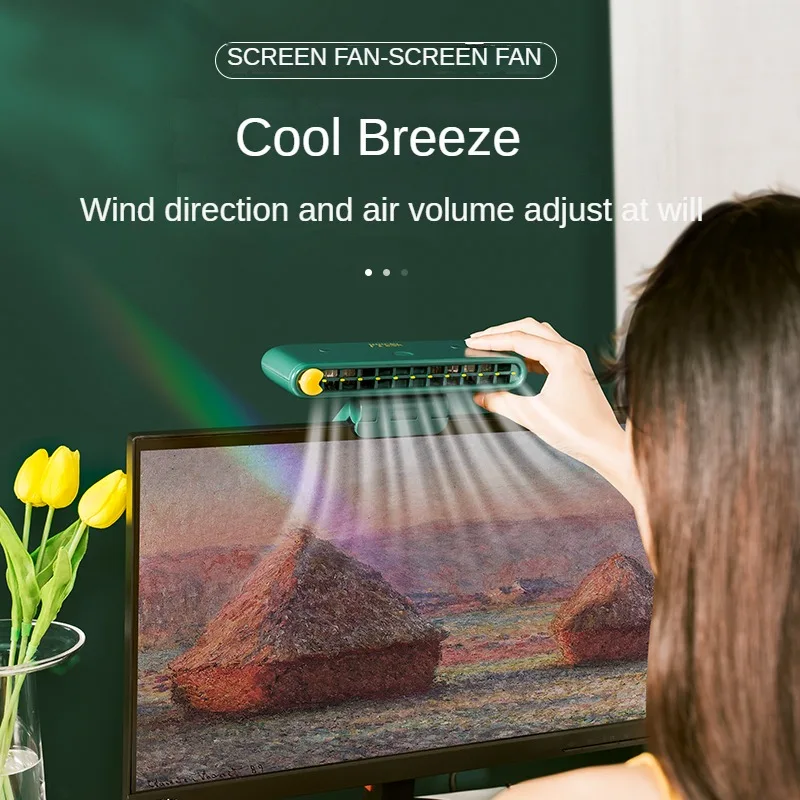 Turbo Strong Airflow Screen Hanging Cooling Fan - Image 4