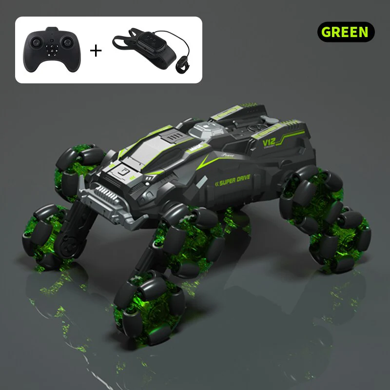 Turbo Twister 8-Wheel Rotating Remote Control Car - Image 11
