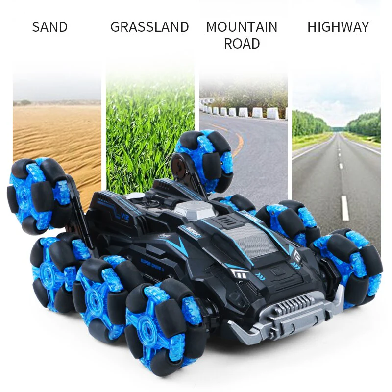 Turbo Twister 8-Wheel Rotating Remote Control Car - Image 6