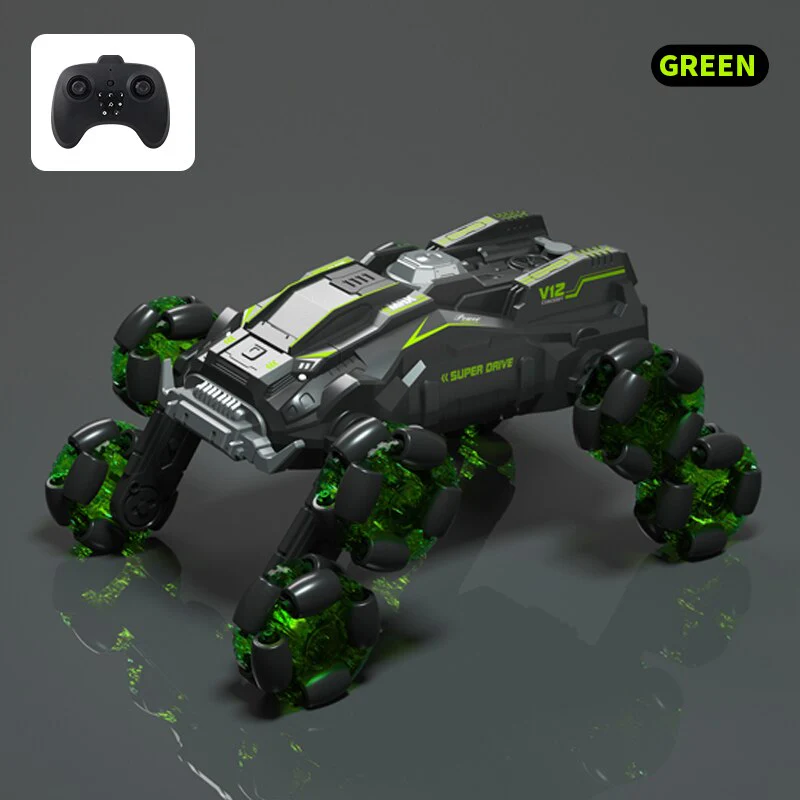 Turbo Twister 8-Wheel Rotating Remote Control Car - Image 9