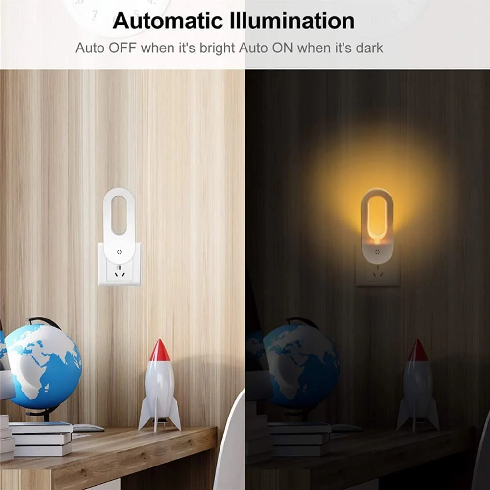 Twilight Sensor Energy Saving Socket Wall Night Light - Image 6