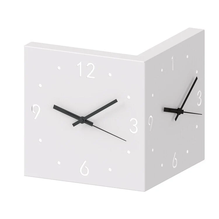 Two-Faced Corner Media Digital Wall Clock - Image 6