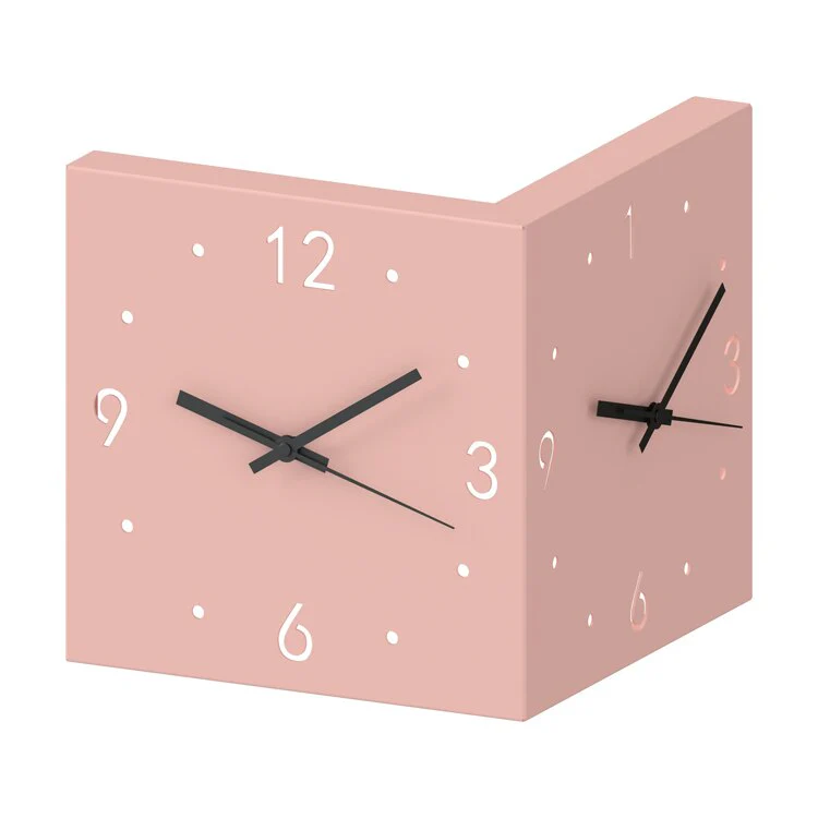 Two-Faced Corner Media Digital Wall Clock - Image 9