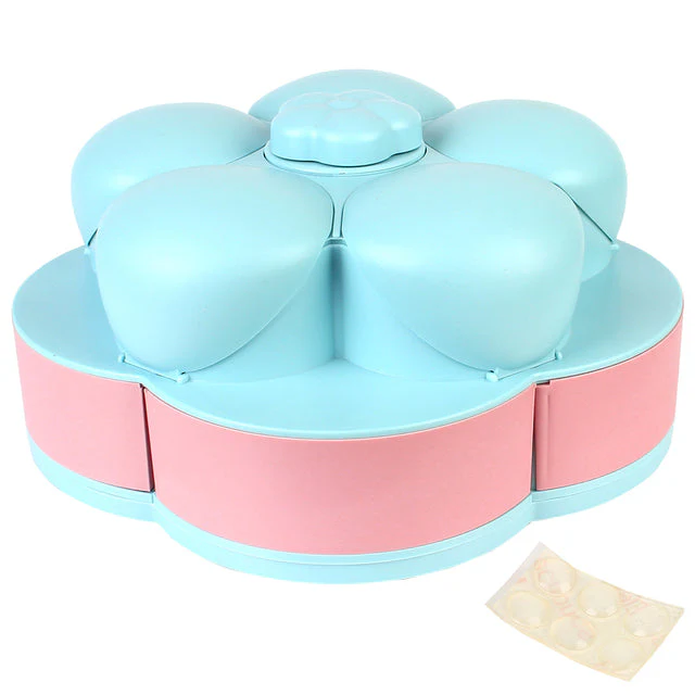 Two-Layer Rotating Flower Candy Snack Box - Image 9