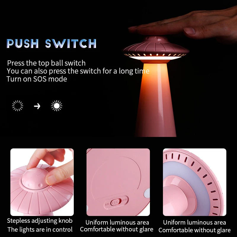 UFO Inspired Rechargeable LED Desk Lamp - Image 5
