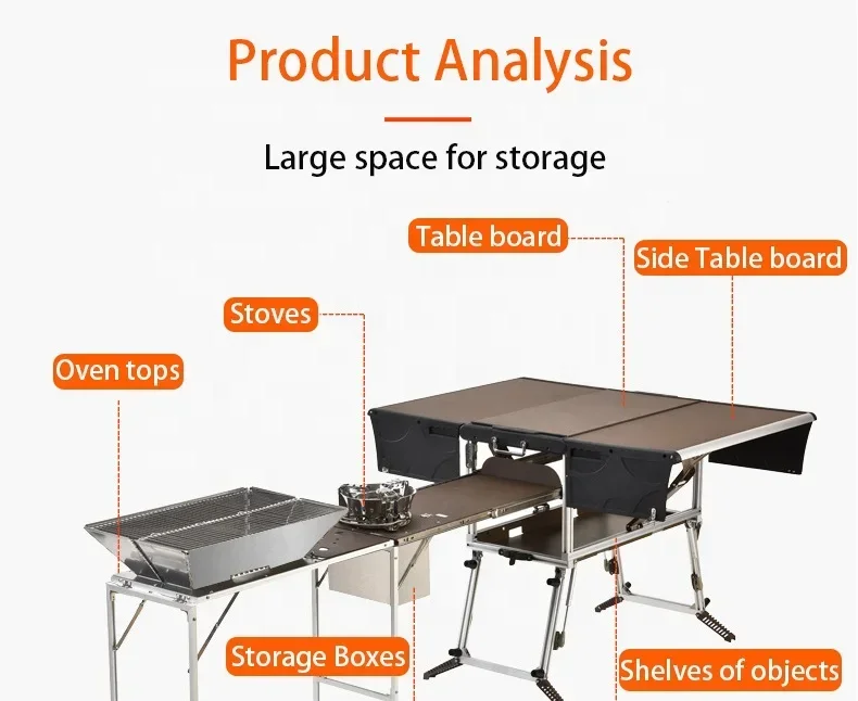 Ultimate Camping Foldable Kitchen Station - Image 4
