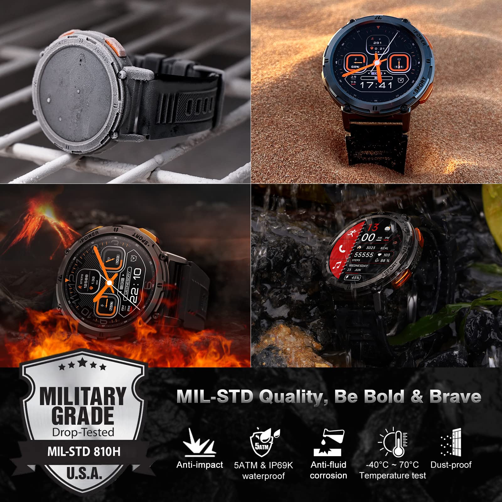 Ultra Armor Durable Military Smartwatch - Image 3