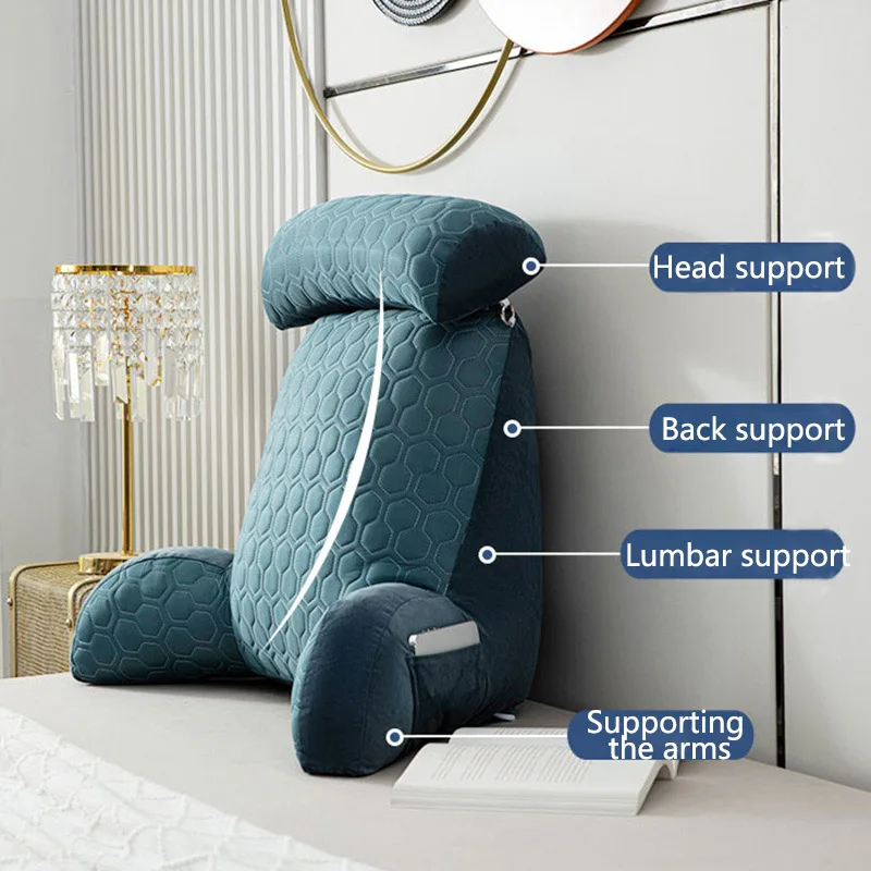 Ultra Cool Latex Washable Comfy Reading Back Pillow - Image 2