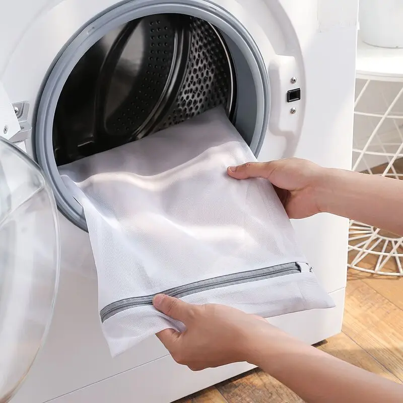 Ultra-Durable White Mesh Shoe Socks Laundry Bag - Image 2