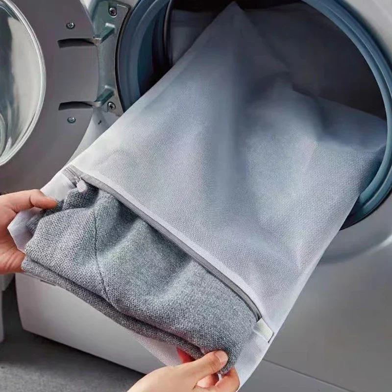Ultra-Durable White Mesh Shoe Socks Laundry Bag - Image 5