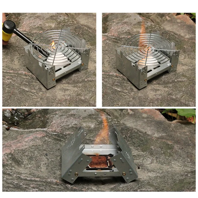 Ultra-Lightweight Folding Ironwood Pocket Size Burner - Image 8