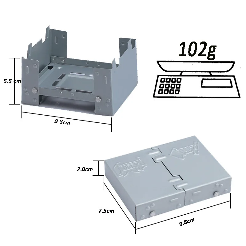 Ultra-Lightweight Folding Ironwood Pocket Size Burner - Image 9