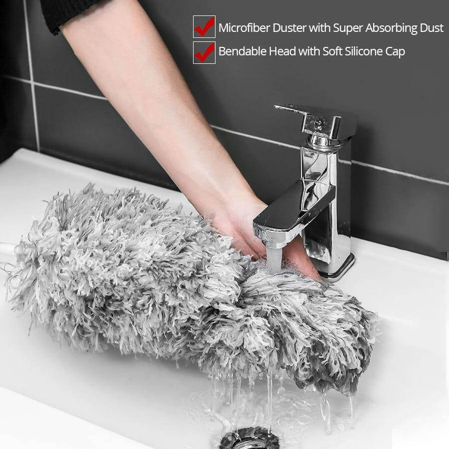 Ultra-Long Retractable Adjustable Microfiber Dust Brush - Image 5
