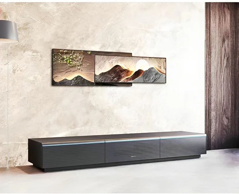 Ultra-Modern Motorized Screen Laser TV Console Cabinet - Image 4