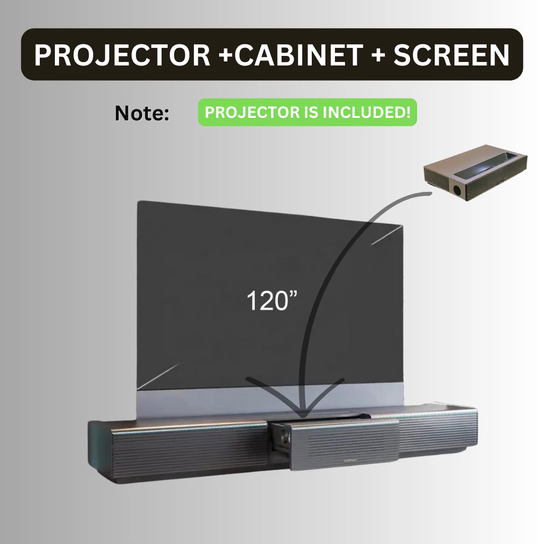 Ultra-Modern Motorized Screen Laser TV Console Cabinet - Image 6