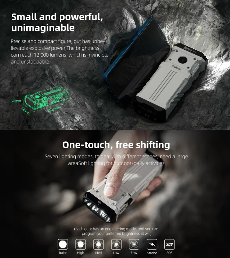 Ultra Powerful Rechargeable Portable Camping Outdoor Flashlight - Image 3