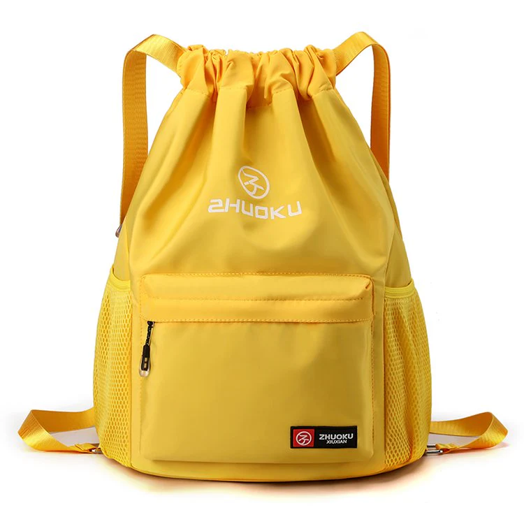 Ultra Soft Drawstring Foldable Backpack - Image 12