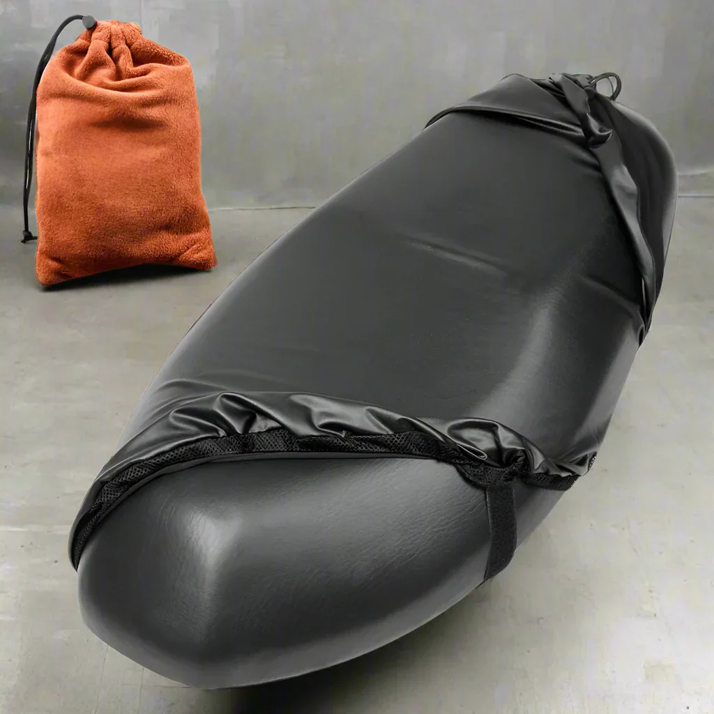 Ultra Stretch Fit Leather Motorcycle Seat Cover