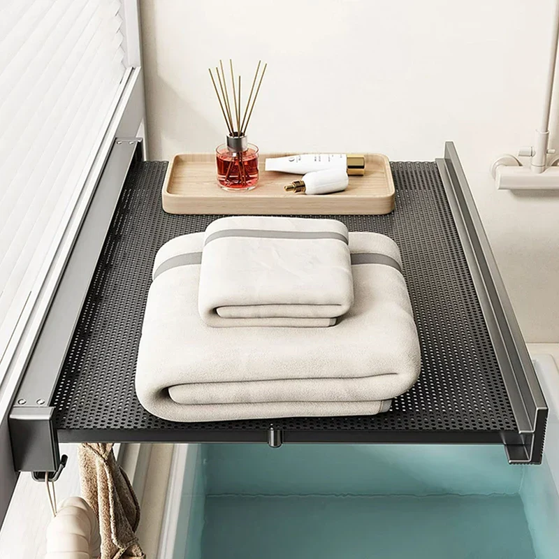 Ultra Suction Expandable Towel Storage Organizer Rack - Image 3