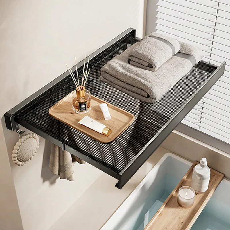 Ultra Suction Expandable Towel Storage Organizer Rack - Image 4