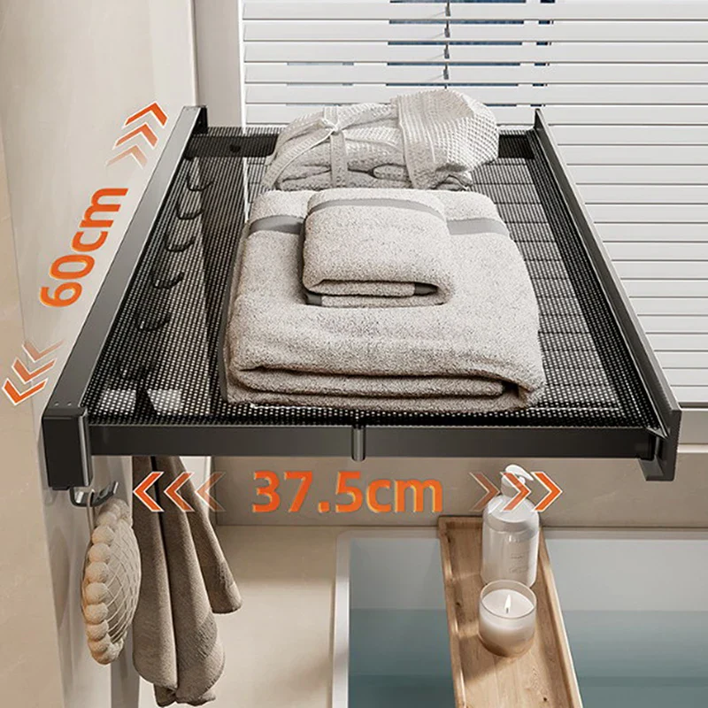 Ultra Suction Expandable Towel Storage Organizer Rack - Image 5