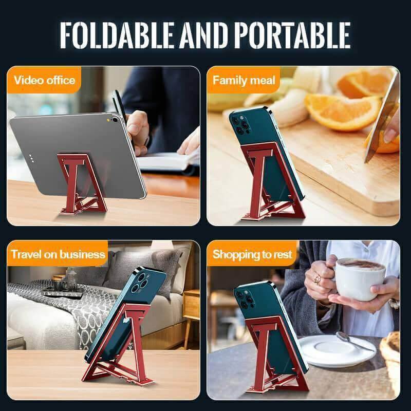 Ultra-thin Portable Foldable Aluminum Phone Holder - Image 4