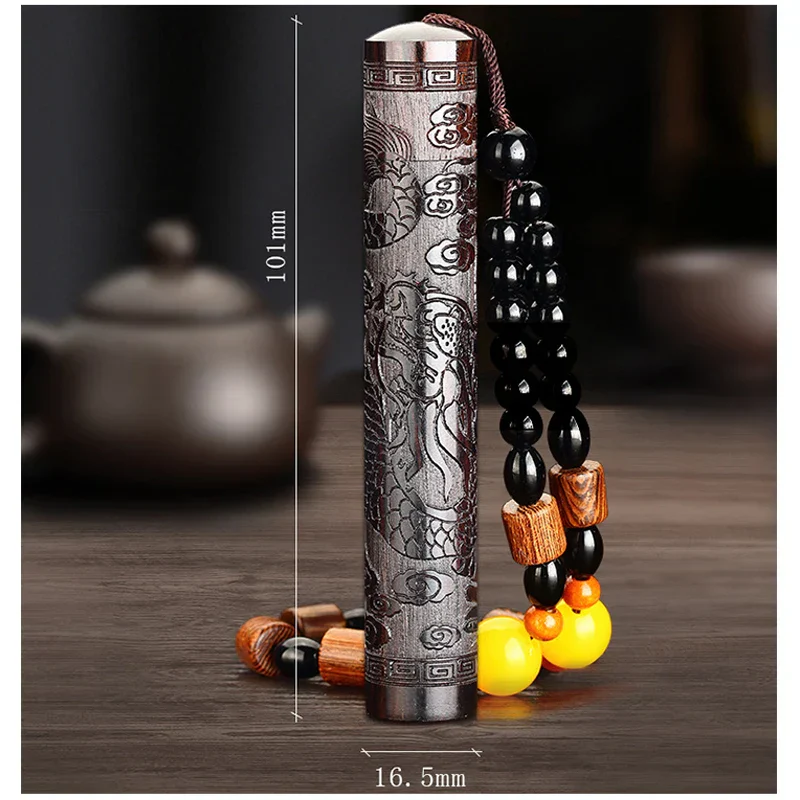 Ultra Thin Rechargeable Vintage Windproof Wooden Lighter - Image 2