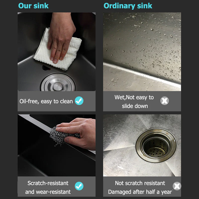 Ultra Wash with Ultrasonic Cleaning Elegant Efficient Kitchen Sink - Image 4
