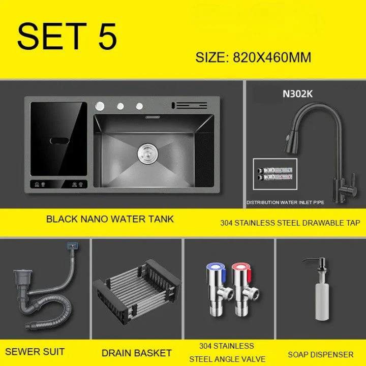 Ultra Wash with Ultrasonic Cleaning Elegant Efficient Kitchen Sink - Image 7