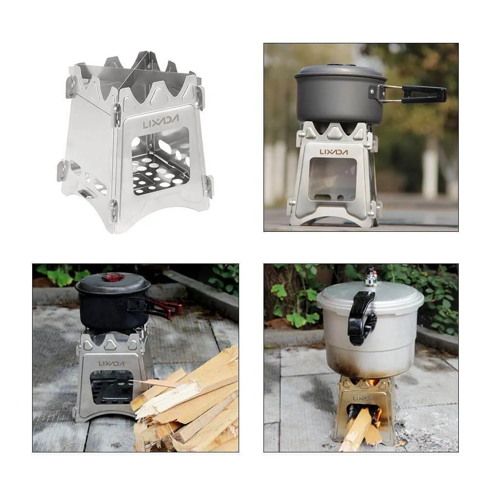 UltraLight Stainless Steel Camping Picnic Fire Stove - Image 3
