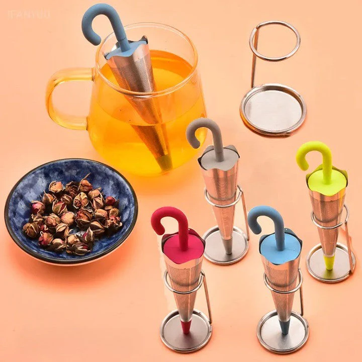 Umbrella Stainless Steel Tea Infuser - Image 2
