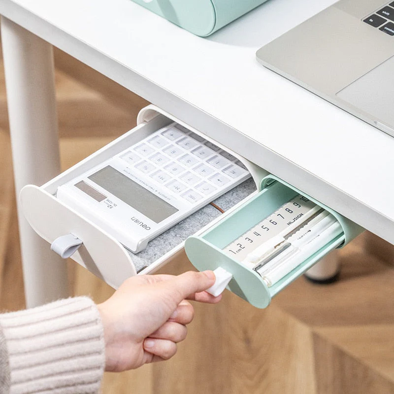 Under The Desk Hidden Stationery Organizer - Image 2