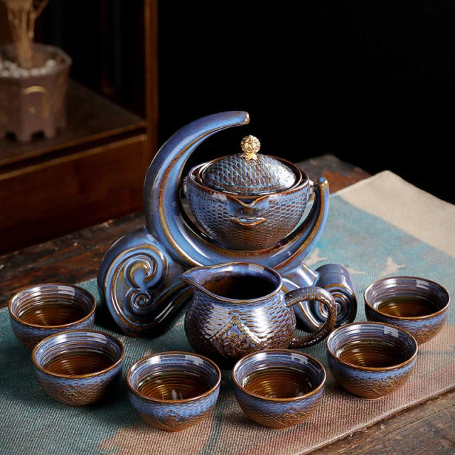 Unique Ancient Chinese Porcelain Teapot Set - Image 8