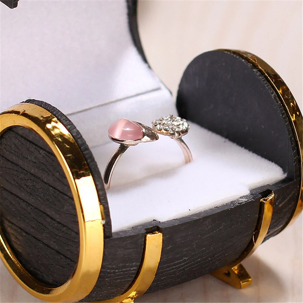 Unique Barrel Wedding Ring Box - Image 4
