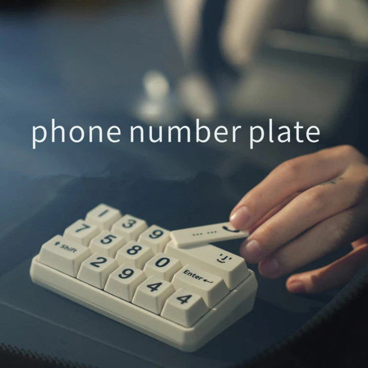 Unique Car Helper Parking Phone Number Keyboard - Image 3