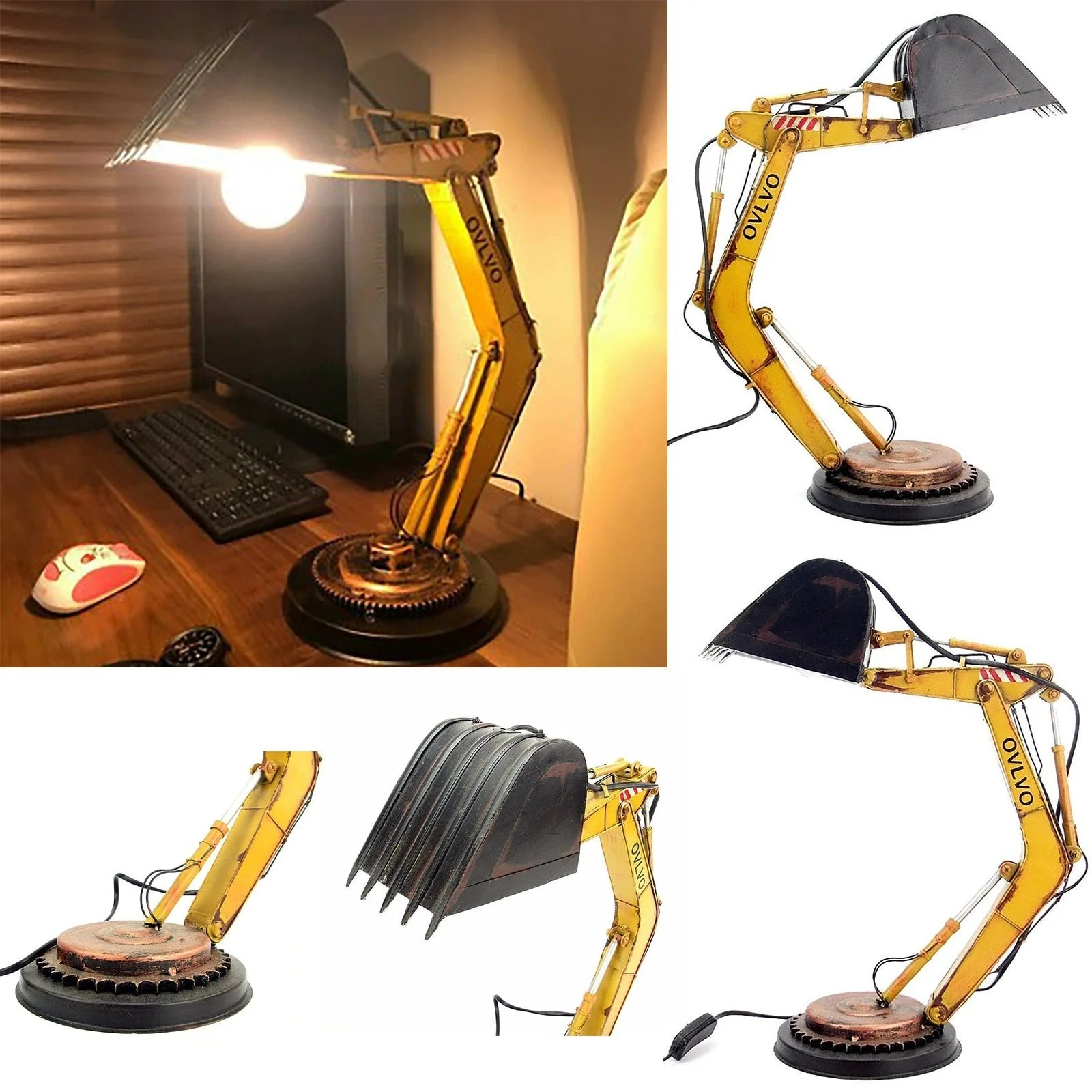 Unique Excavator Table Lamp - Image 4