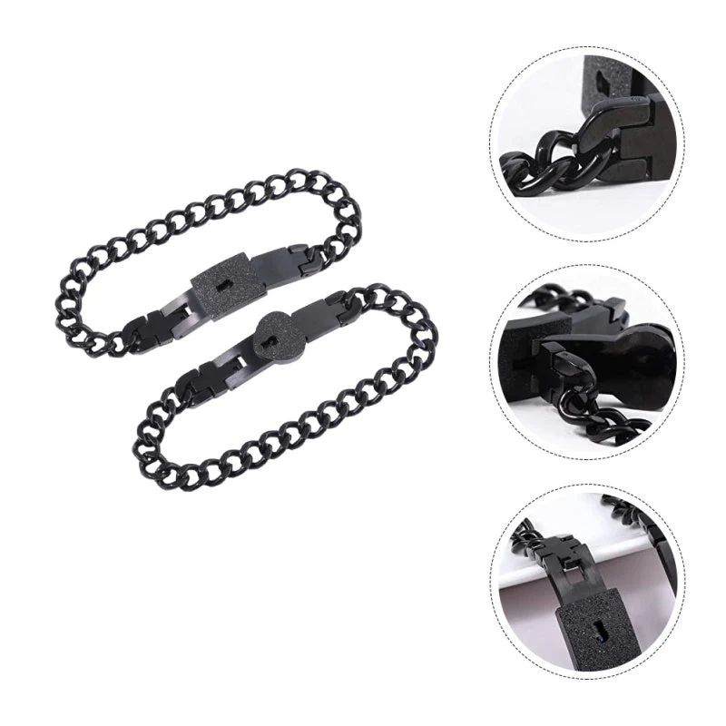 Unique Lovers Heart Lock Bracelets - Image 6