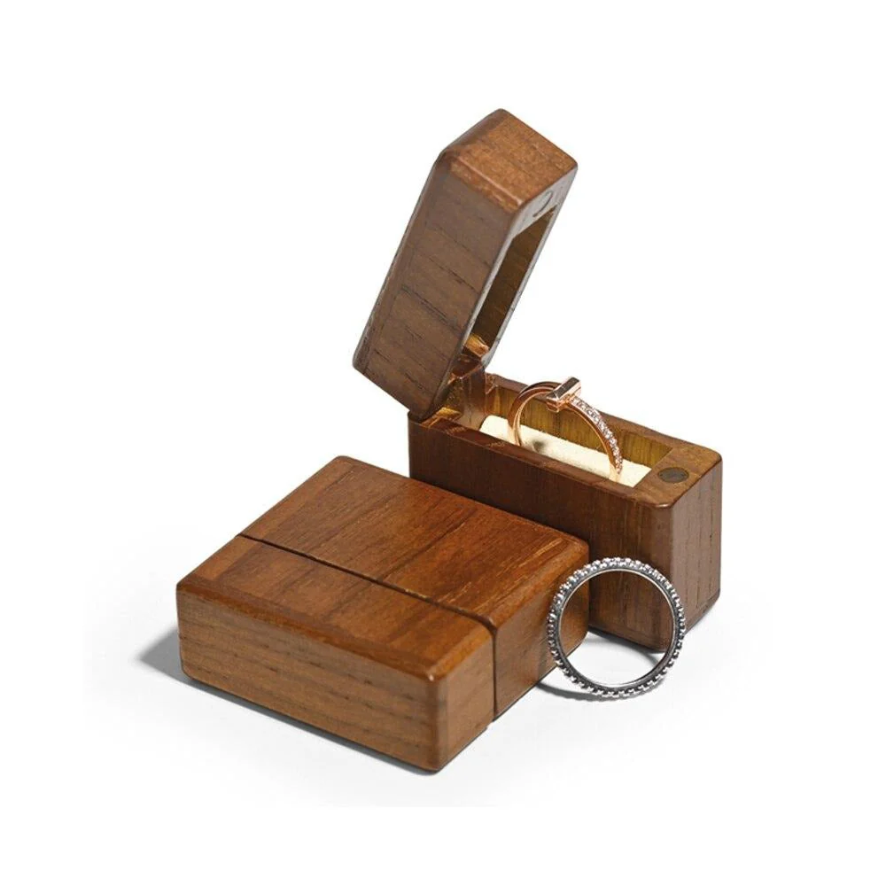 Unique Mini Wooden Ring Box - Image 2