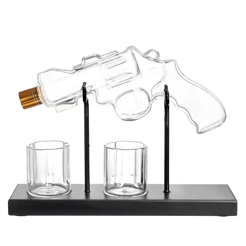 Unique Revolver Liquor Decanter Set - Image 5