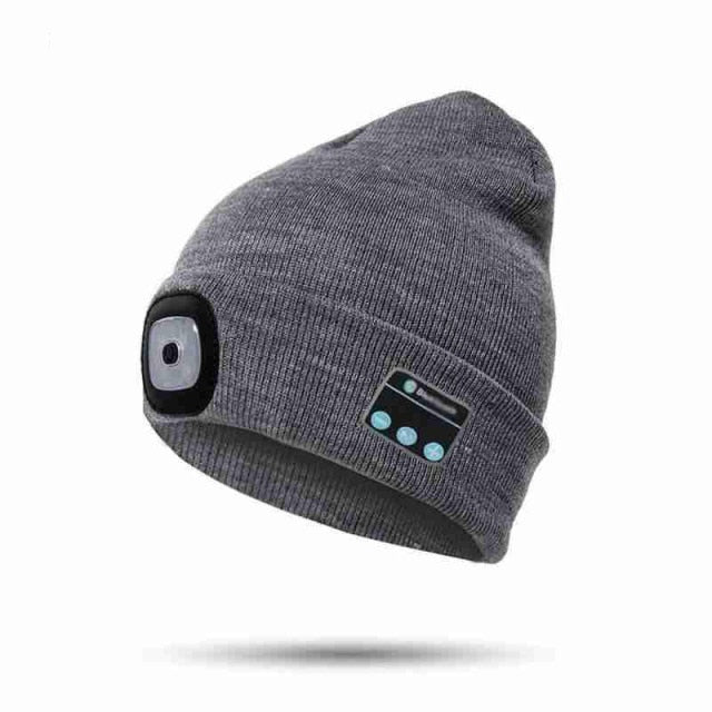 Unisex Bluetooth Speaker Headlamp Beanie Hat - Image 9