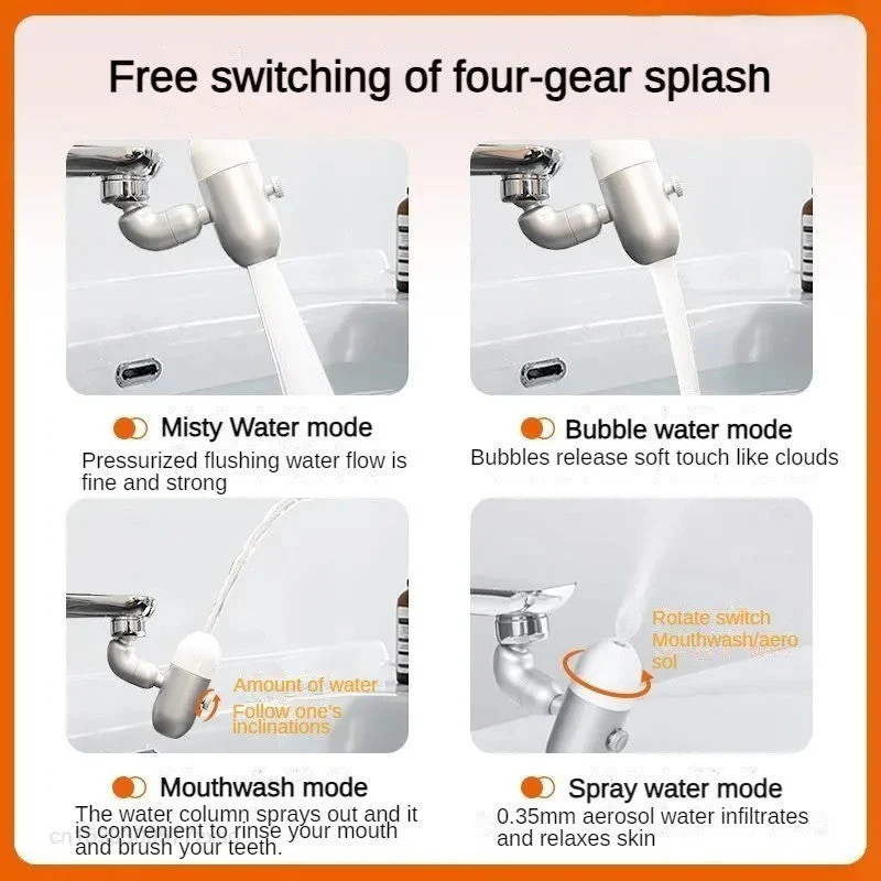 Universal Adjustable Faucet Extension Sprayer - Image 4