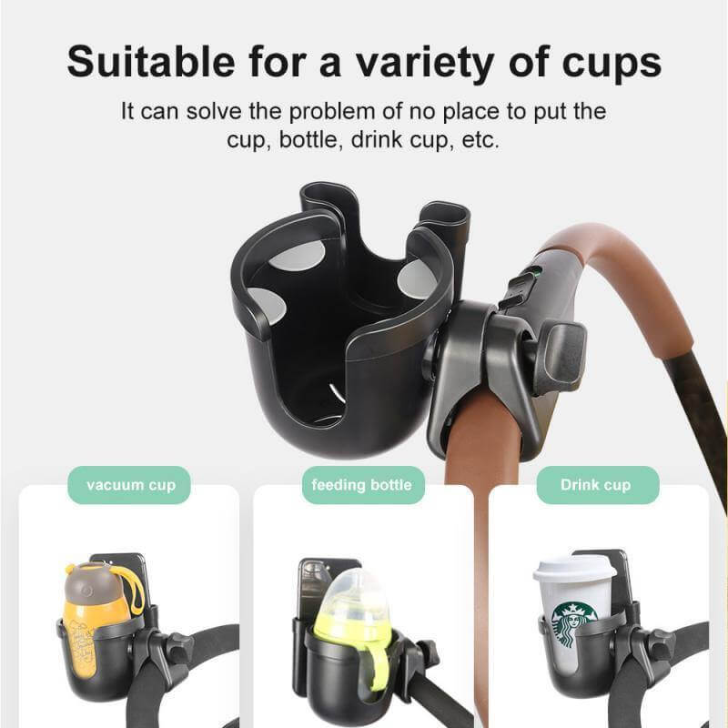 Universal Baby Stroller Parent Cup & Phone Holder - Image 8