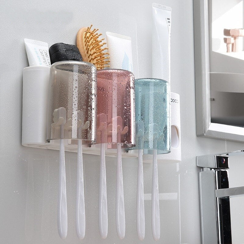 Universal Bathroom Organizer Multifunctional Toothbrush Holder - Image 2