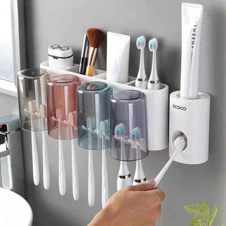 Universal Bathroom Organizer Multifunctional Toothbrush Holder - Image 3